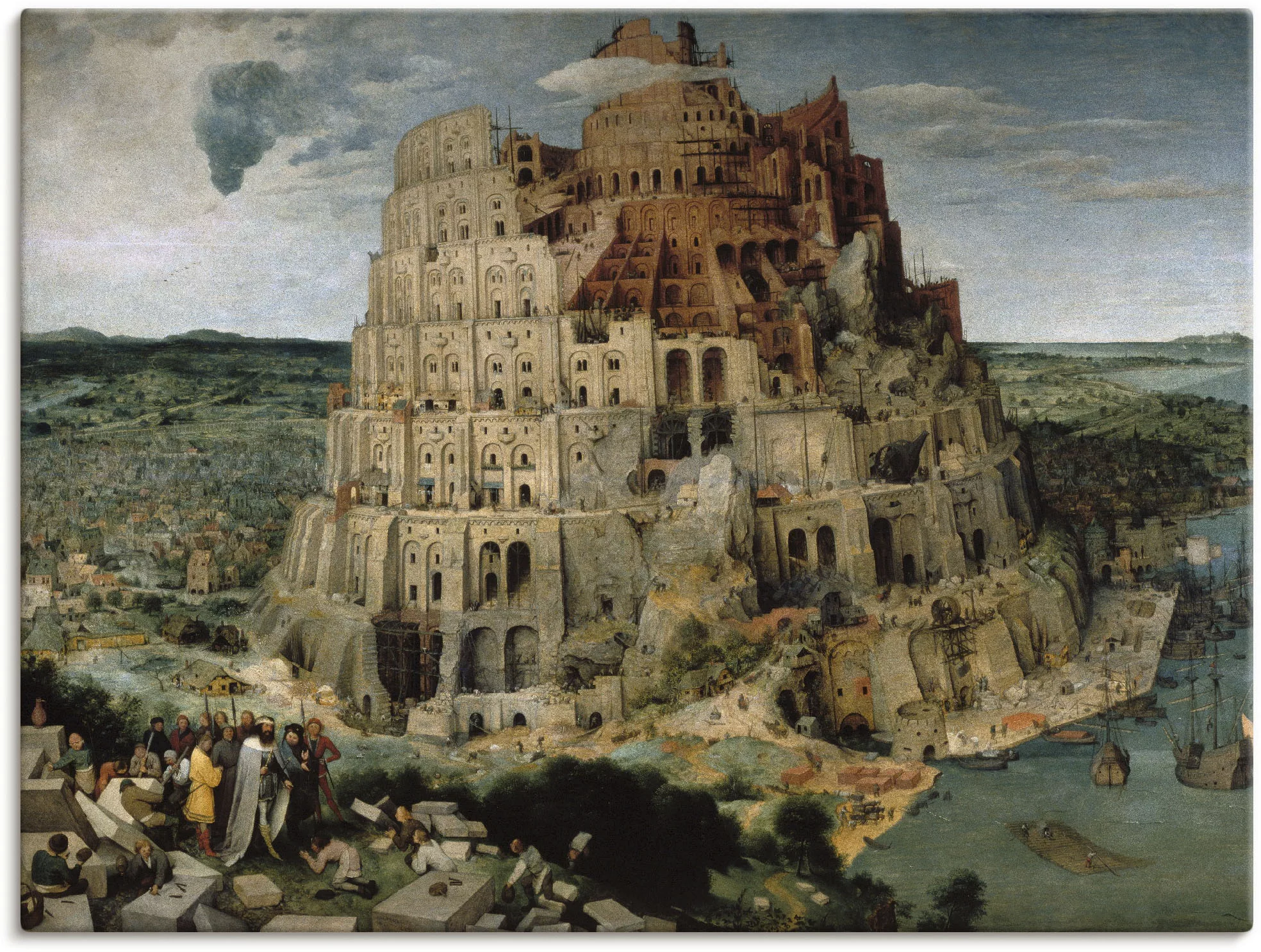 Artland Wandbild "Der Turmbau von Babel. 1563", Gebäude, (1 St.) günstig online kaufen