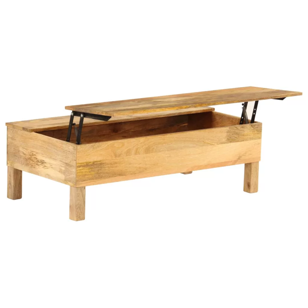 Couchtisch Mangoholz Massiv 110 X 55 X 35 Cm günstig online kaufen