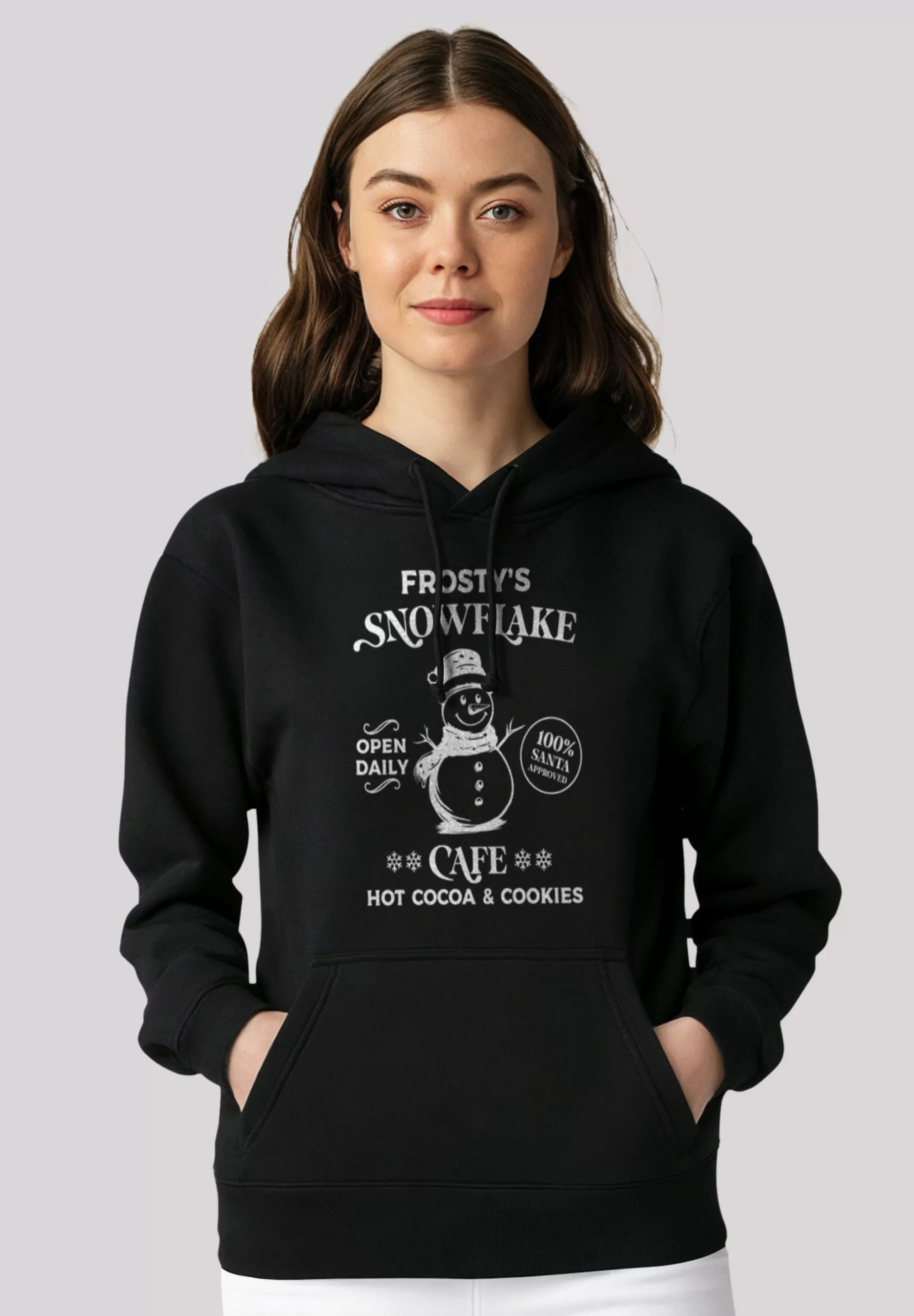 F4NT4STIC Kapuzenpullover "Frostys Snowflake Cafe Retro Weihnachten", Premi günstig online kaufen