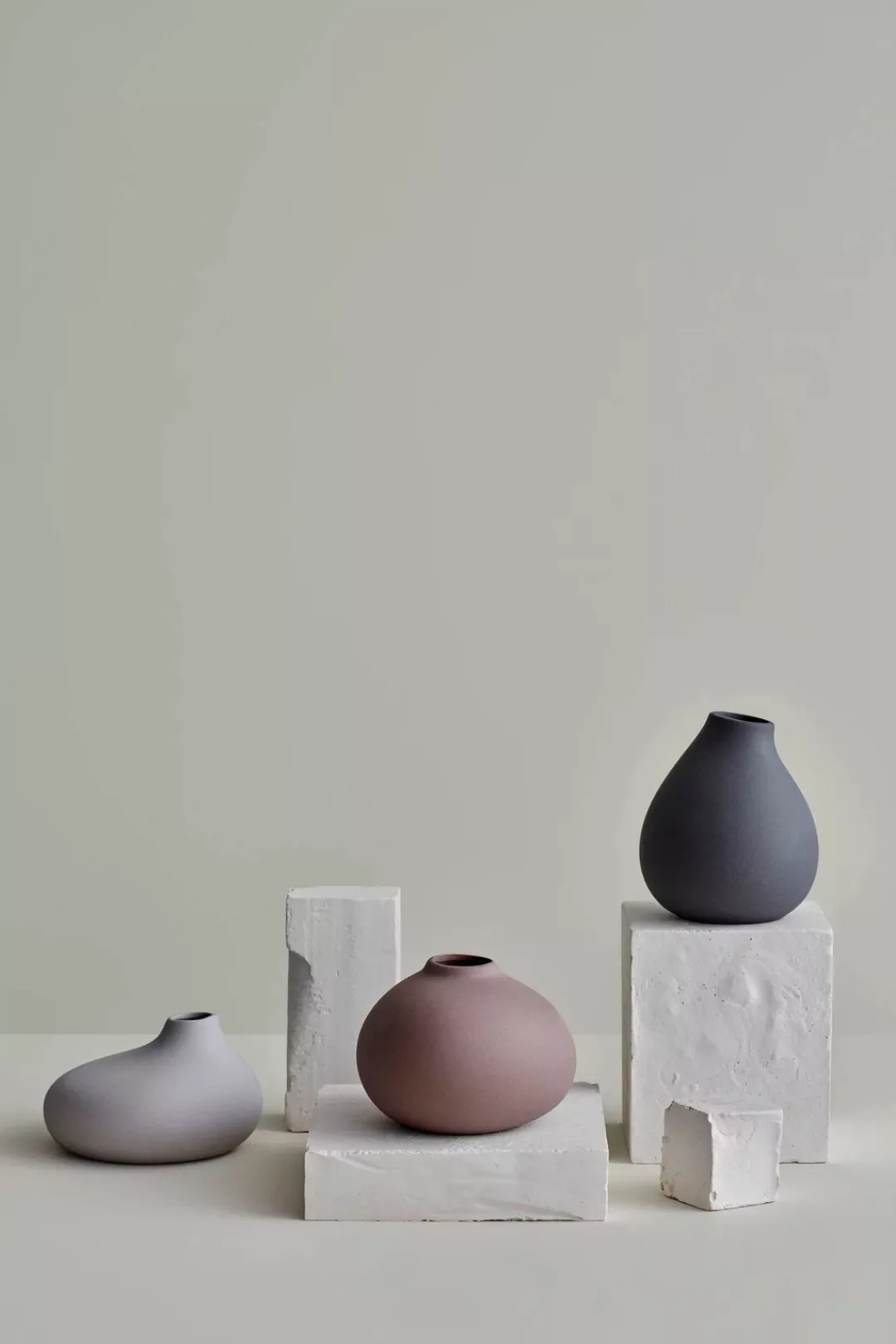 BLOMUS Dekovase "NONA, aus Porzellan, unglasiert", (Set, 3 St.), Vase in 3 günstig online kaufen