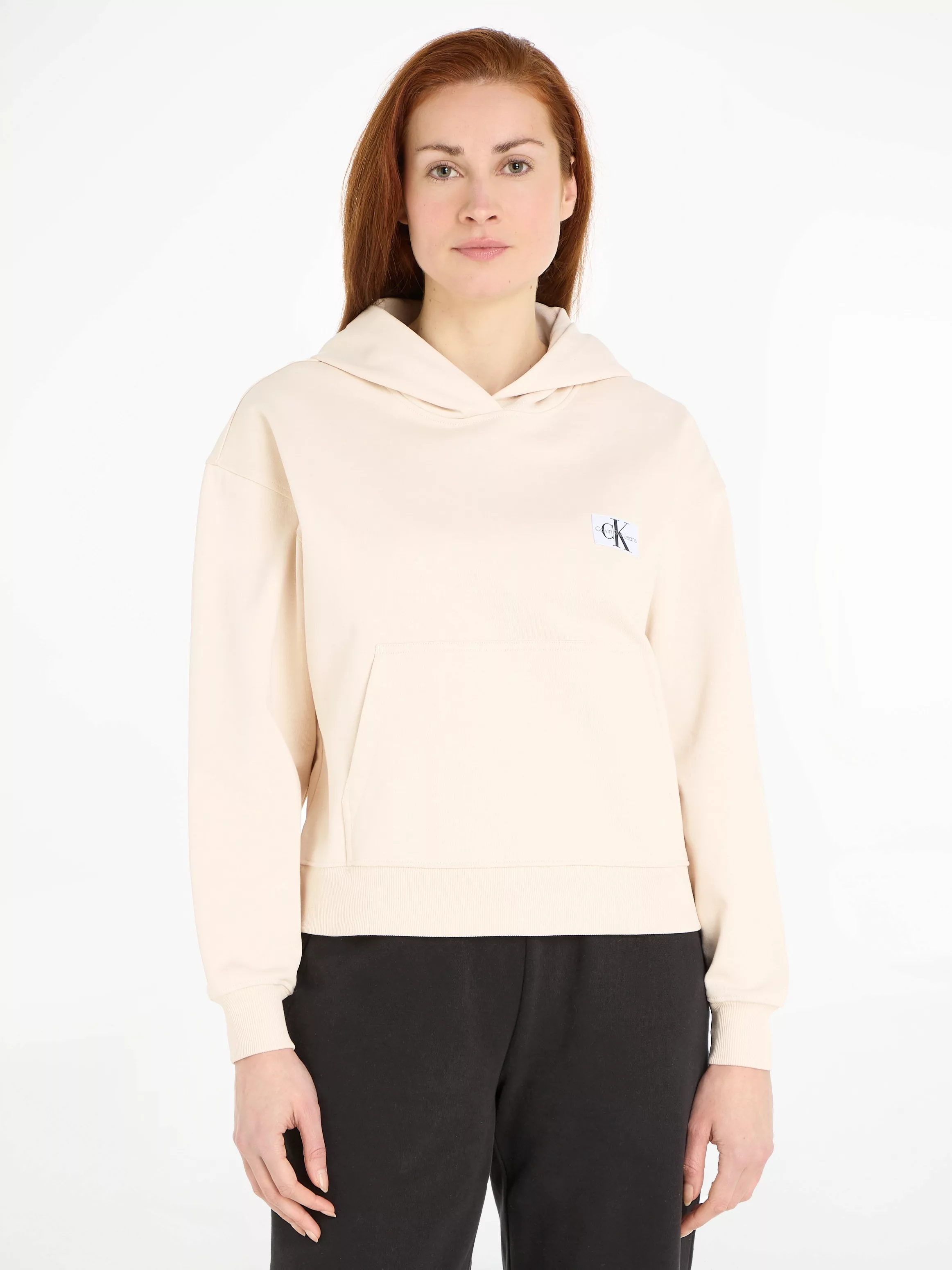 Calvin Klein Jeans Kapuzensweatshirt WOVEN LABEL HOODIE günstig online kaufen
