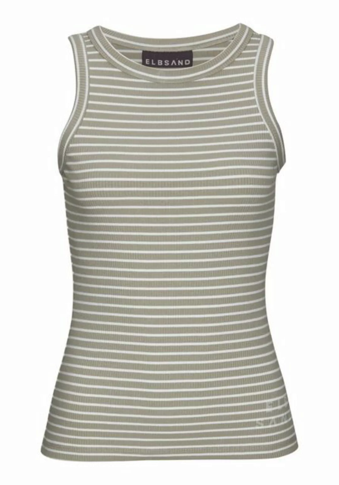 Elbsand Tanktop "Isa", aus weicher Rippware, sommerliches Top im Streifenlo günstig online kaufen