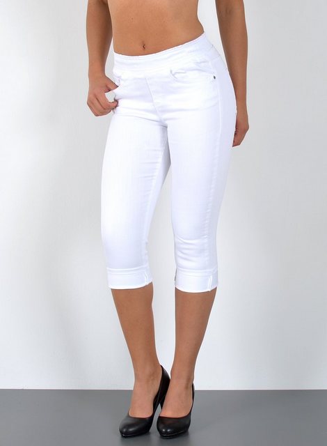 ESRA Caprijeans J460 High Waist Capri Jeans mit elastischem Gummibund, bis günstig online kaufen