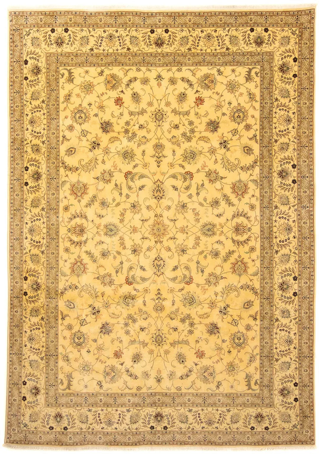 morgenland Orientteppich »Perser - Täbriz - Royal - 343 x 248 cm - gold«, r günstig online kaufen