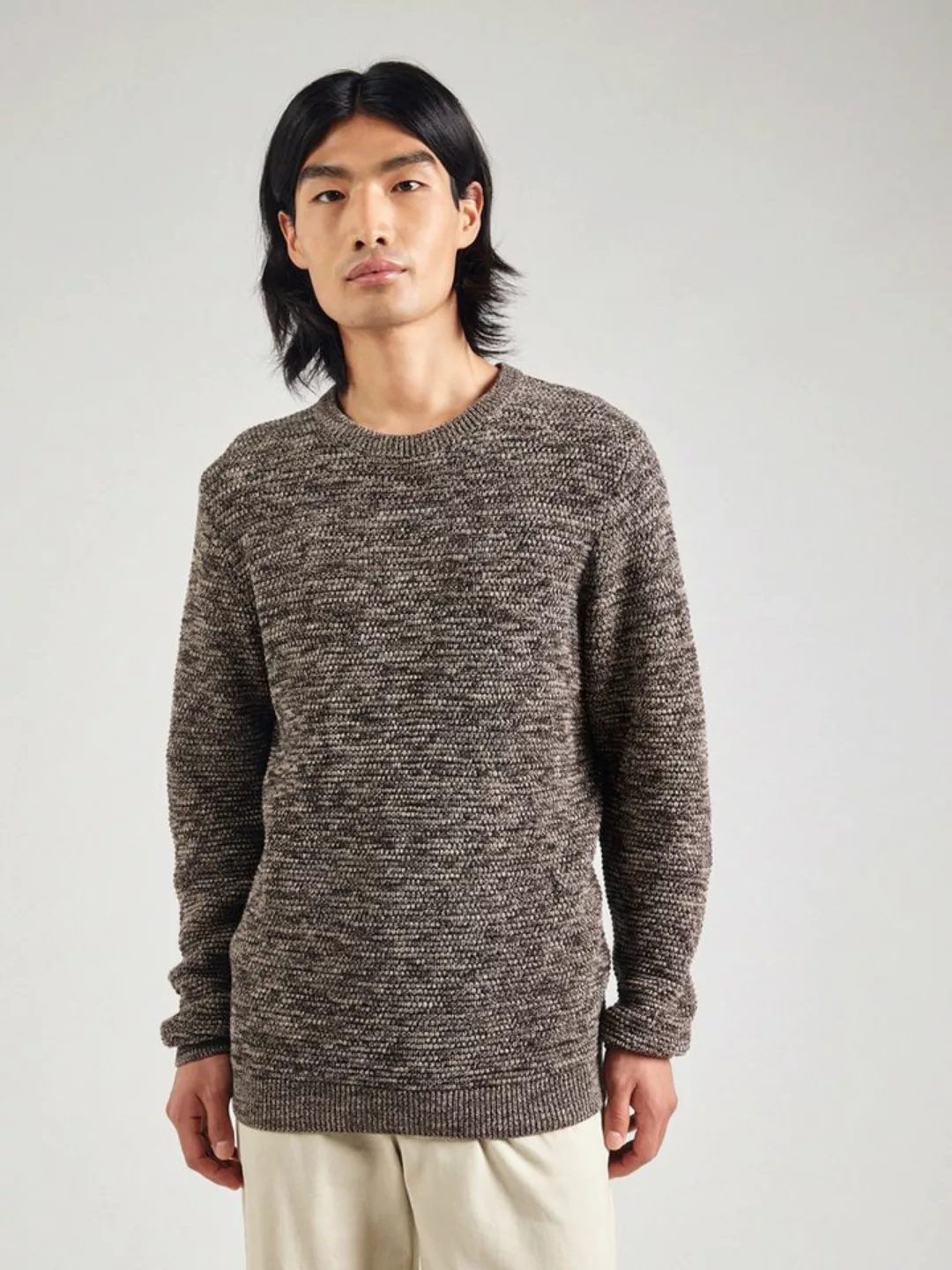 SELECTED HOMME Rundhalspullover SLHVINCE LS KNIT BUBBLE CREW NECK NOOS günstig online kaufen