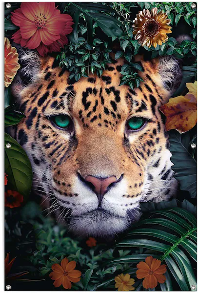 Reinders Poster "Leopard", leichtes und wasserfestes Gartenposter für den A günstig online kaufen