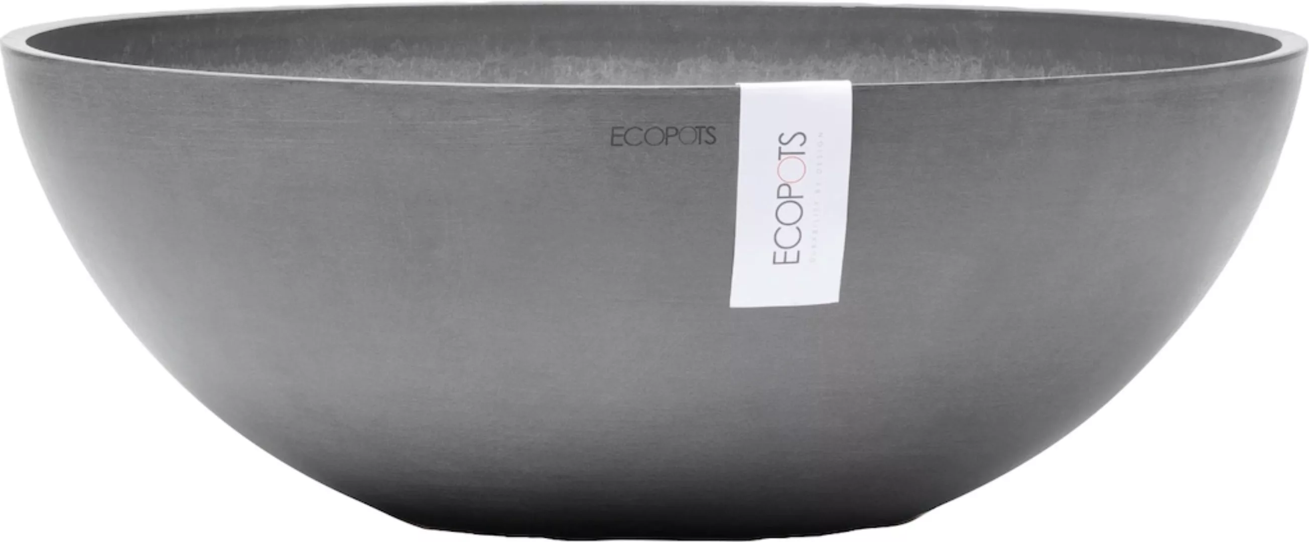 Ecopots Pflanztopf Vienna Grau 50 cm x 18 cm günstig online kaufen