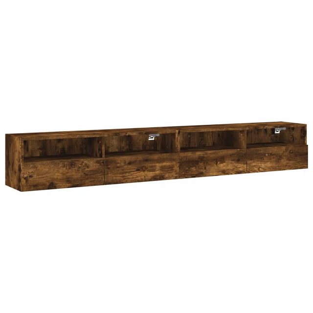 vidaXL TV-Schrank TV-Wandschränke 2 Stk. Räuchereiche 100x30x30 cm Holzwerk günstig online kaufen