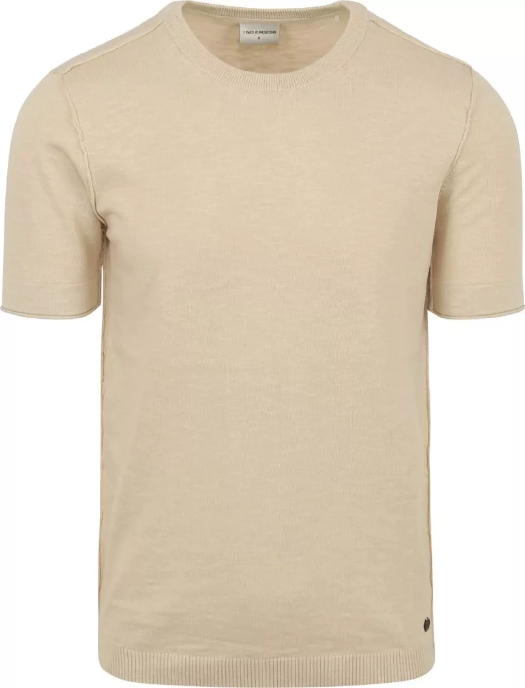 No Excess Knitted T-Shirt Ecru - Größe 3XL günstig online kaufen