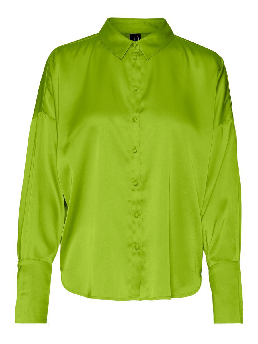 VERO MODA Satin Shirt Damen Grün günstig online kaufen