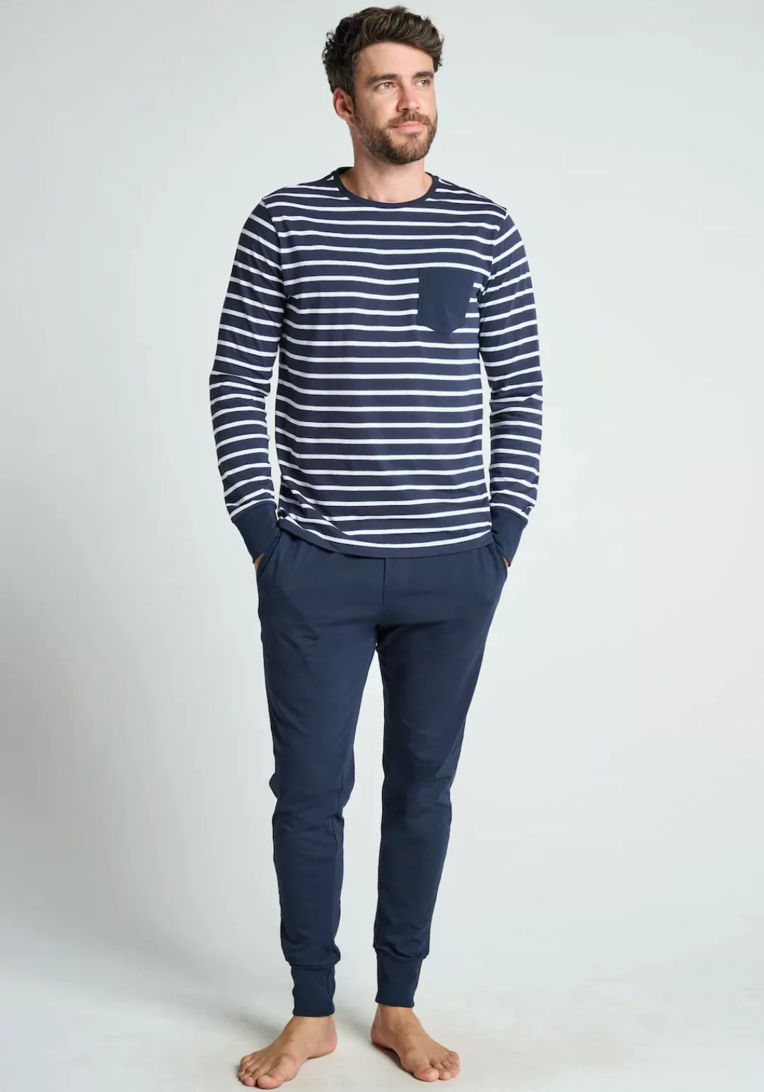 Jockey Pyjama "Cotton Nautical Stripe", (2 tlg.) günstig online kaufen