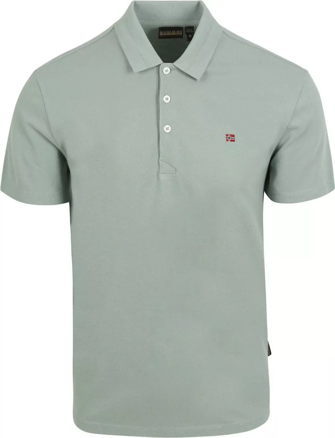 Napapijri Ealis Poloshirt Hellgrün - Größe M günstig online kaufen