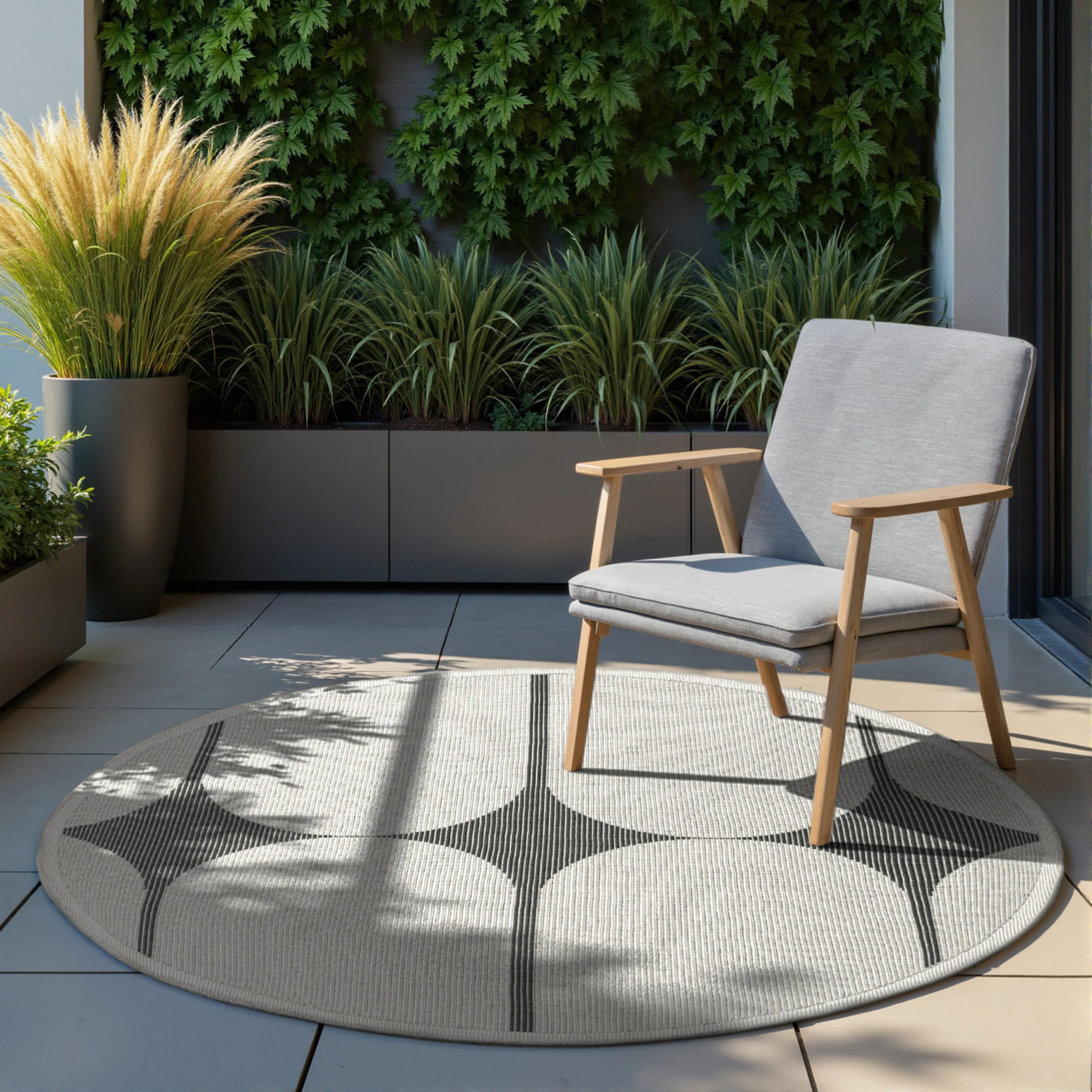 HANSE Home Outdoorteppich »Bowen Wendeteppich«, rund, 5 mm Höhe, In und Out günstig online kaufen