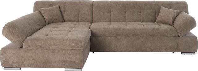 DOMO collection Ecksofa "Mona L-Form", wahlweise mit Bettfunktion günstig online kaufen