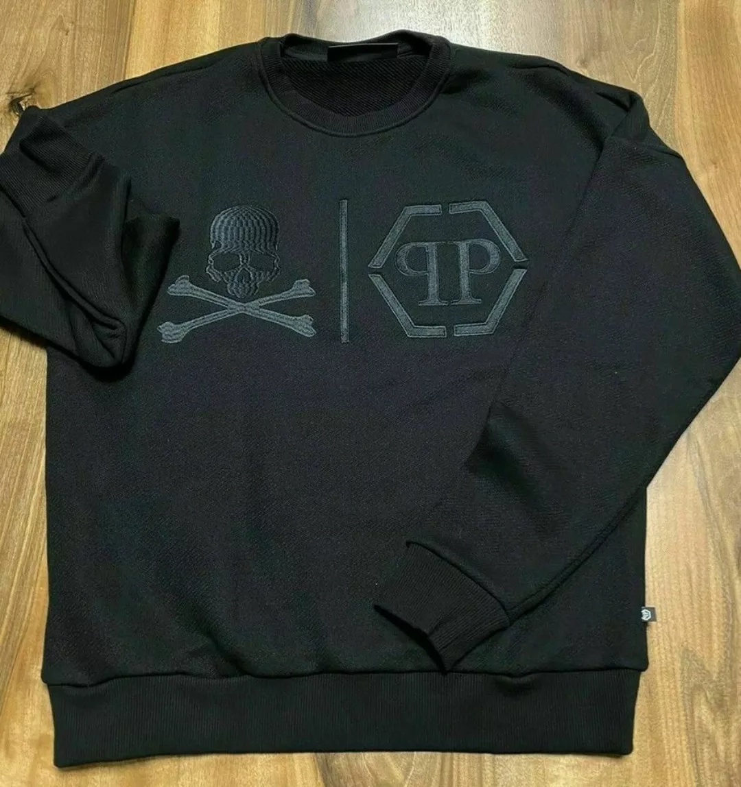 PHILIPP PLEIN Sweatshirt Sweatshirt Sweater Skull Statement Logo Pullover P günstig online kaufen