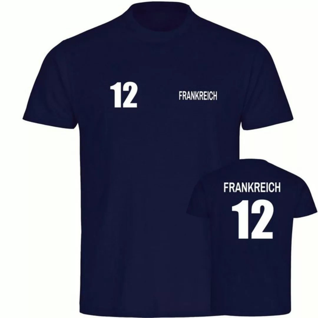 multifanshop T-Shirt Herren Frankreich - Trikot 12 - Männer günstig online kaufen