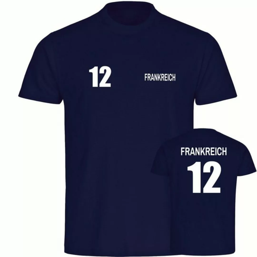 multifanshop T-Shirt Herren Frankreich - Trikot Nummer 12 - Männer günstig online kaufen