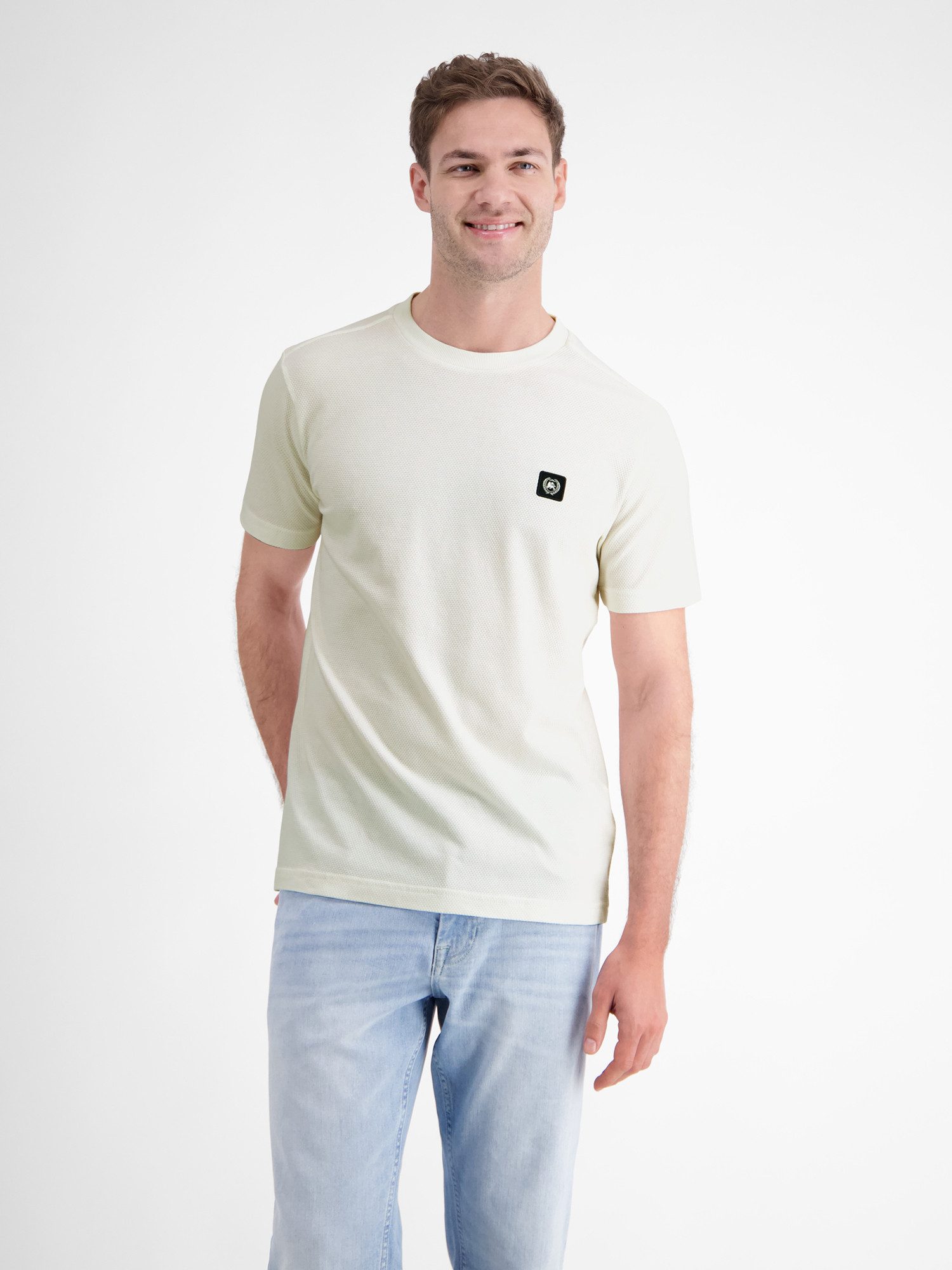 LERROS T-Shirt "LERROS Herren T-Shirt in Waffel-Piqué" günstig online kaufen