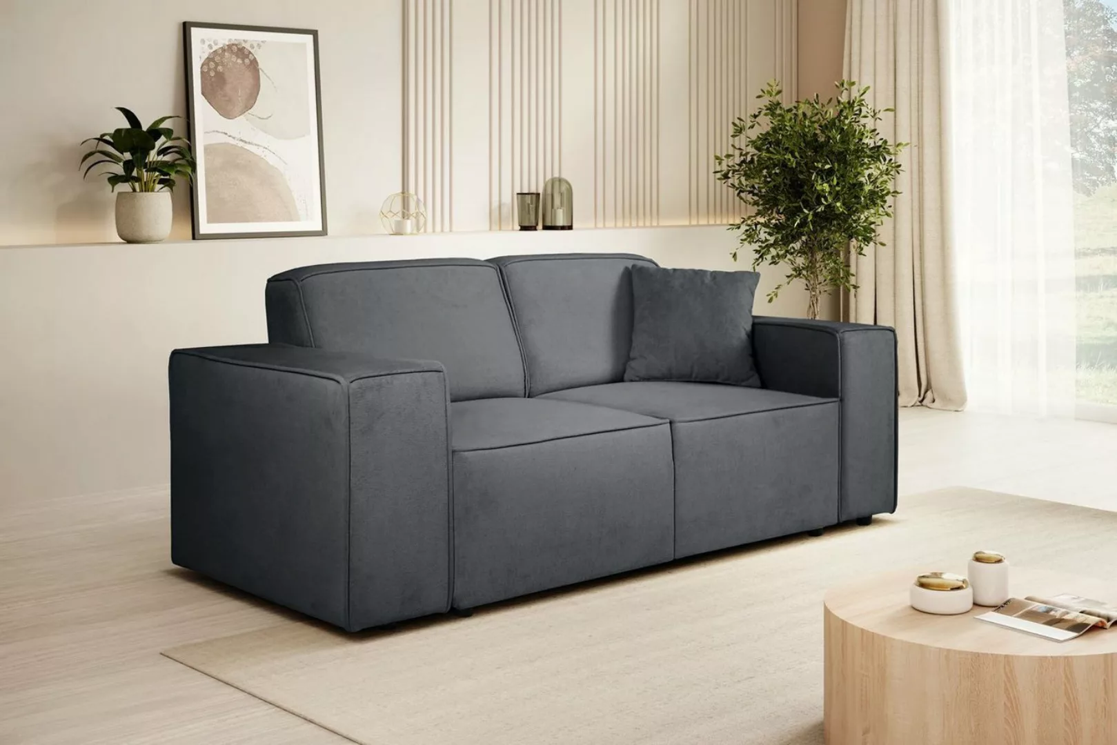 Beautysofa Sofa PEDRO II, 2-Sitzer, ohne Schlaffunktion, viele Farbvariante günstig online kaufen