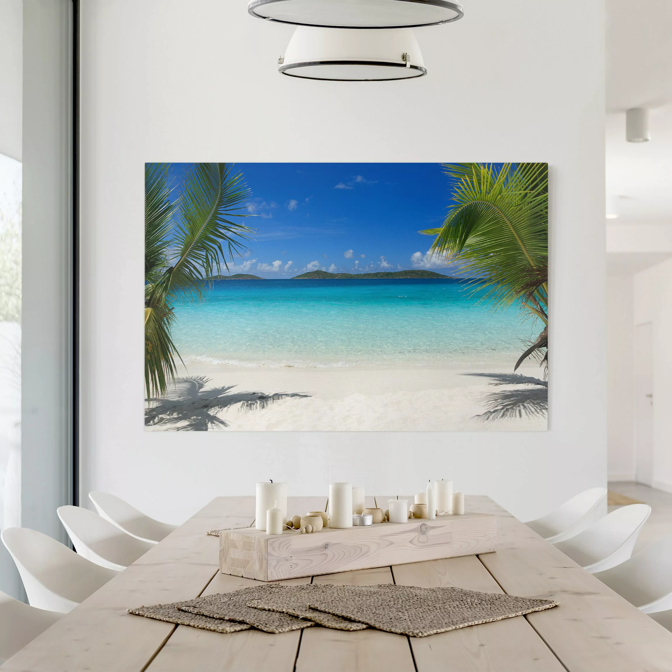 Leinwandbild Strand - Querformat Perfect Maledives günstig online kaufen