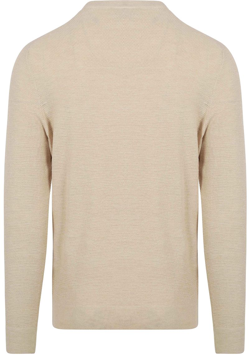 Profuomo Pullover Textured Ecru - Größe M günstig online kaufen