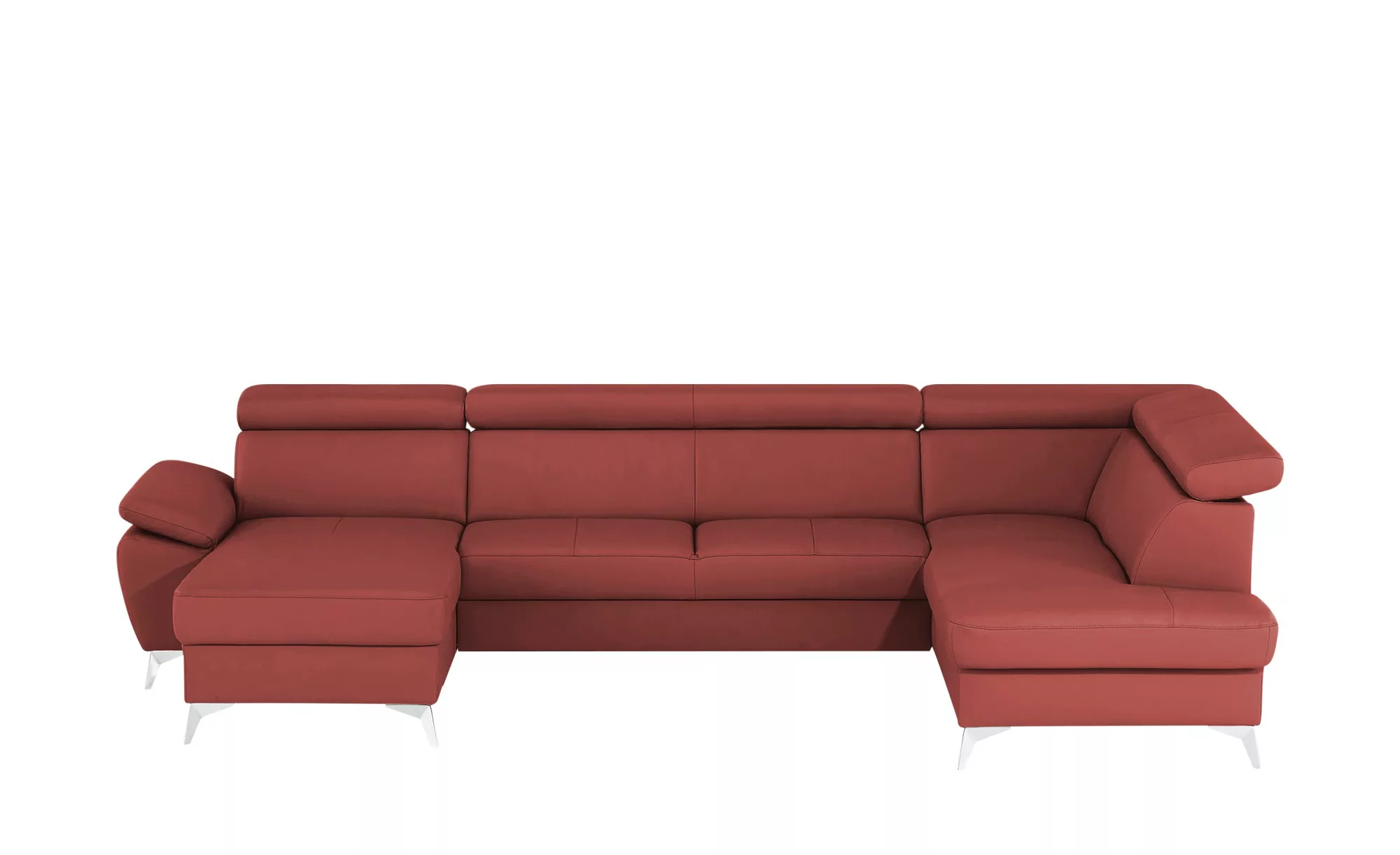 uno Wohnlandschaft  Apollo - rot - Polstermöbel > Sofas > Ledersofas - Möbe günstig online kaufen