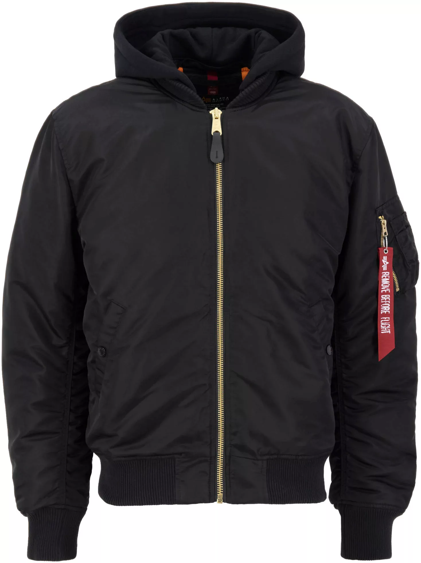 Alpha Industries Bomberjacke "MA-1 ZH Back EMB", mit Kapuze günstig online kaufen