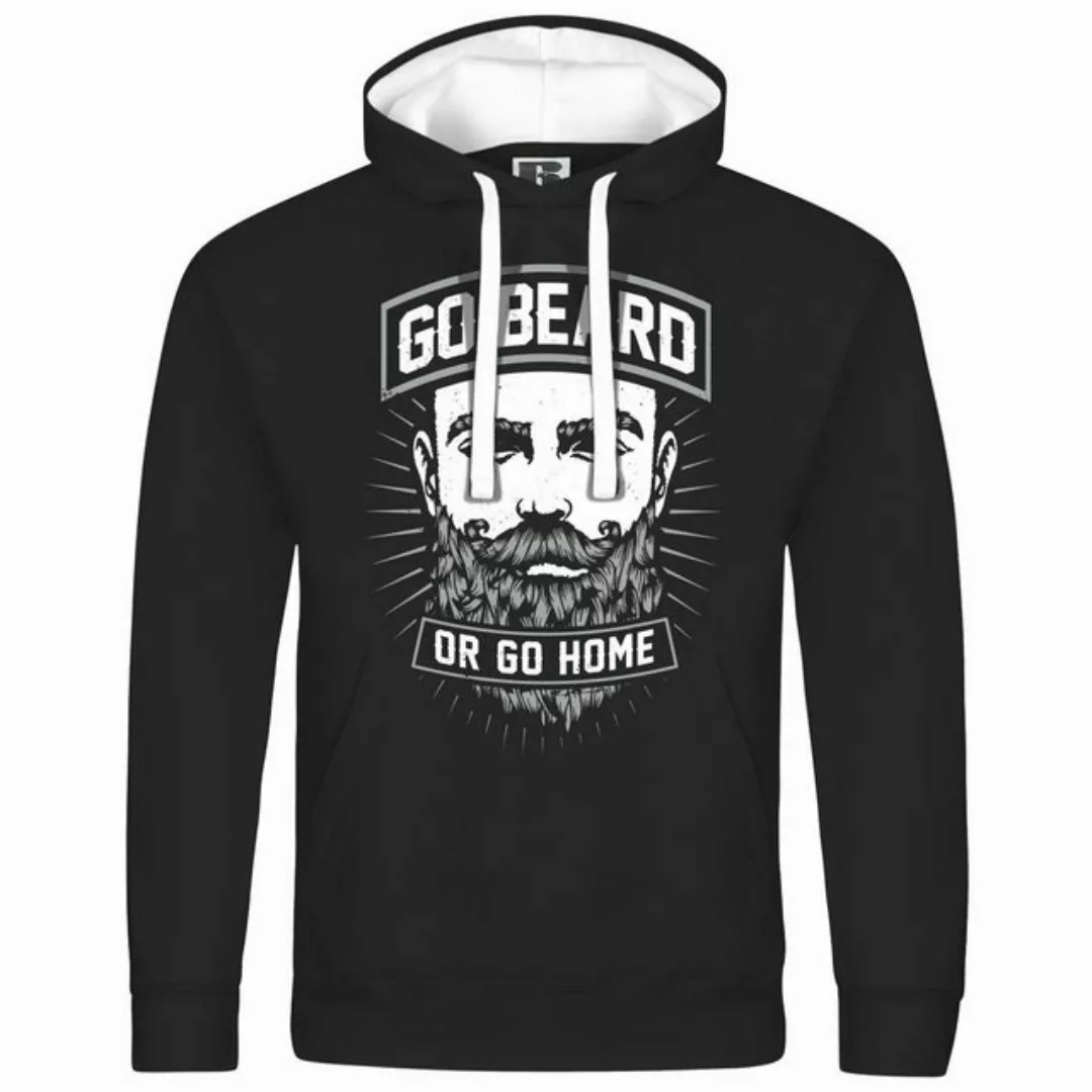 deinshirt Kapuzenpullover Herren Kapuzenpullover Go beard or go home Mit Pr günstig online kaufen