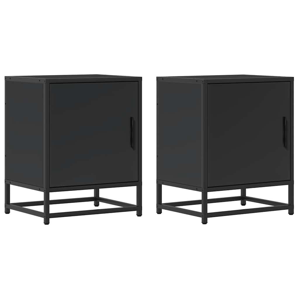 vidaXL Nachttisch Nachttisch Schwarz 40x31x50 cm günstig online kaufen