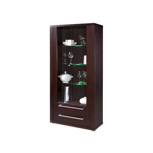 Xlmoebel Vitrine Neues Wohnzimmermöbel aus Holz mit Glasvitrine, Schrank un günstig online kaufen