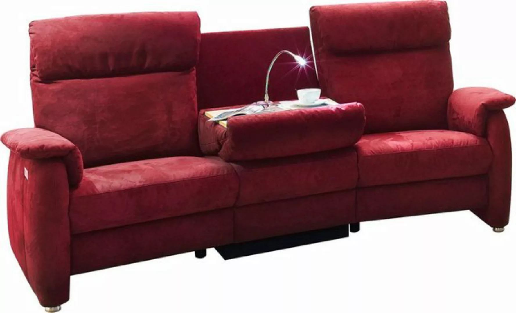 Home affaire Sofa Turin, mit motorischer Relaxfunktion, Tisch, Leuchte + US günstig online kaufen