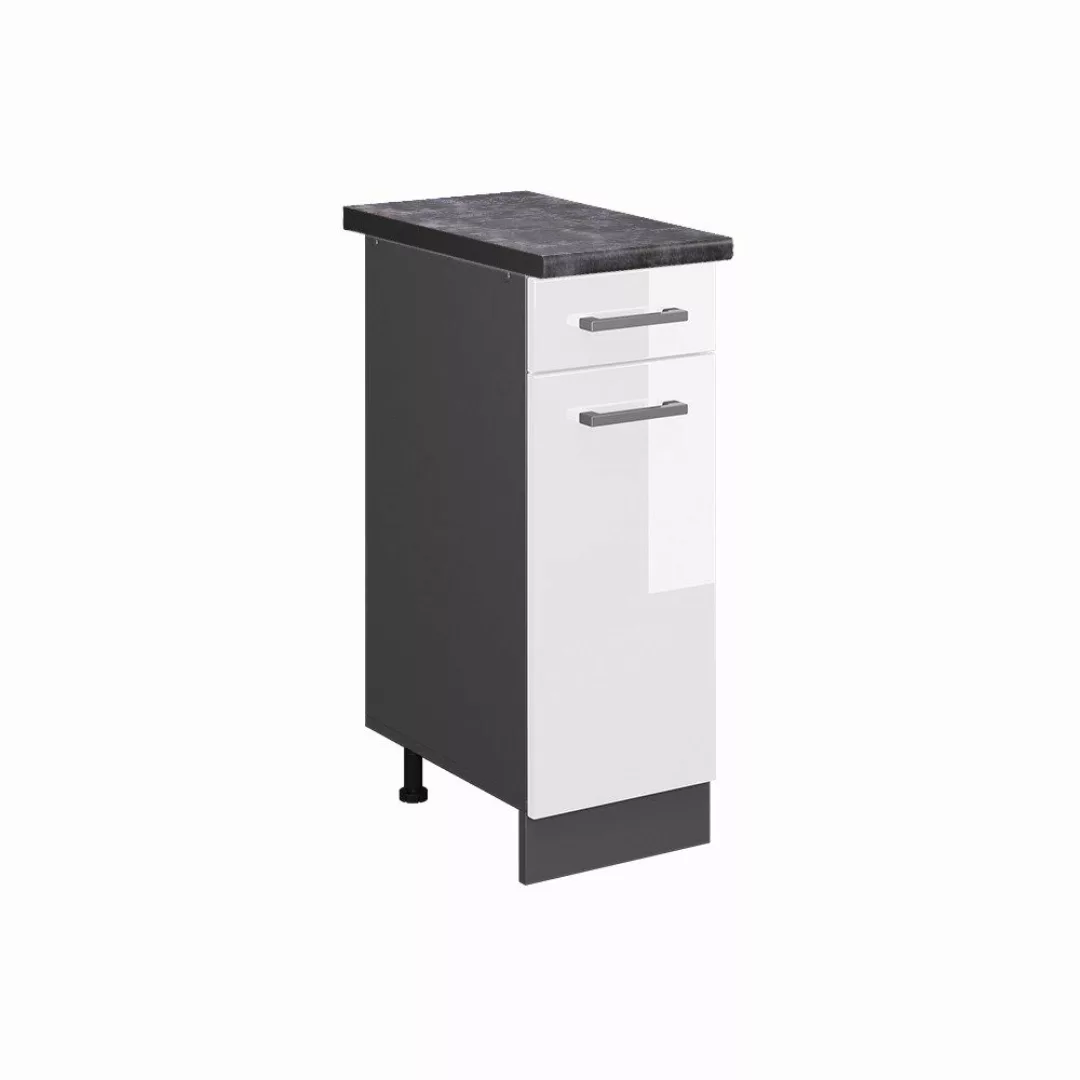 Vicco Unterschrank R-Line, Weiß Hochglanz/Anthrazit, 30 günstig online kaufen