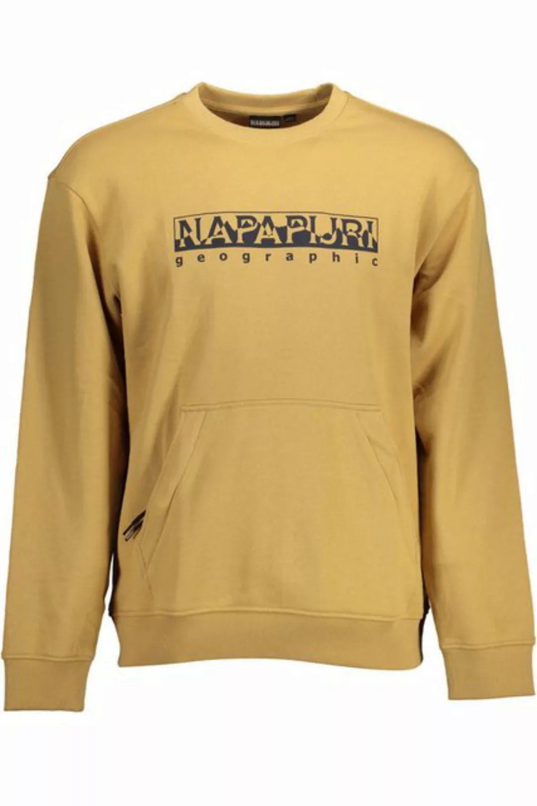 Napapijri Sweatshirt Beiges Herren-Sweatshirt: Langer Arm, Rundhals & günstig online kaufen