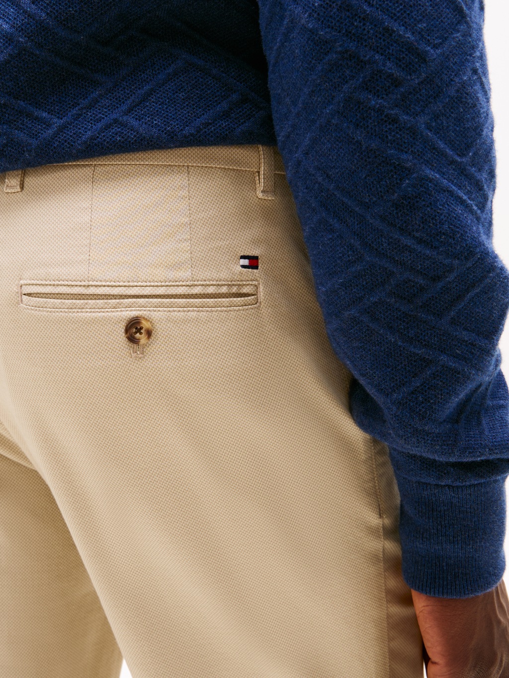 Tommy Hilfiger Chinohose "DENTON PRINTED STRU", Straight Leg Fit, Baumwolls günstig online kaufen