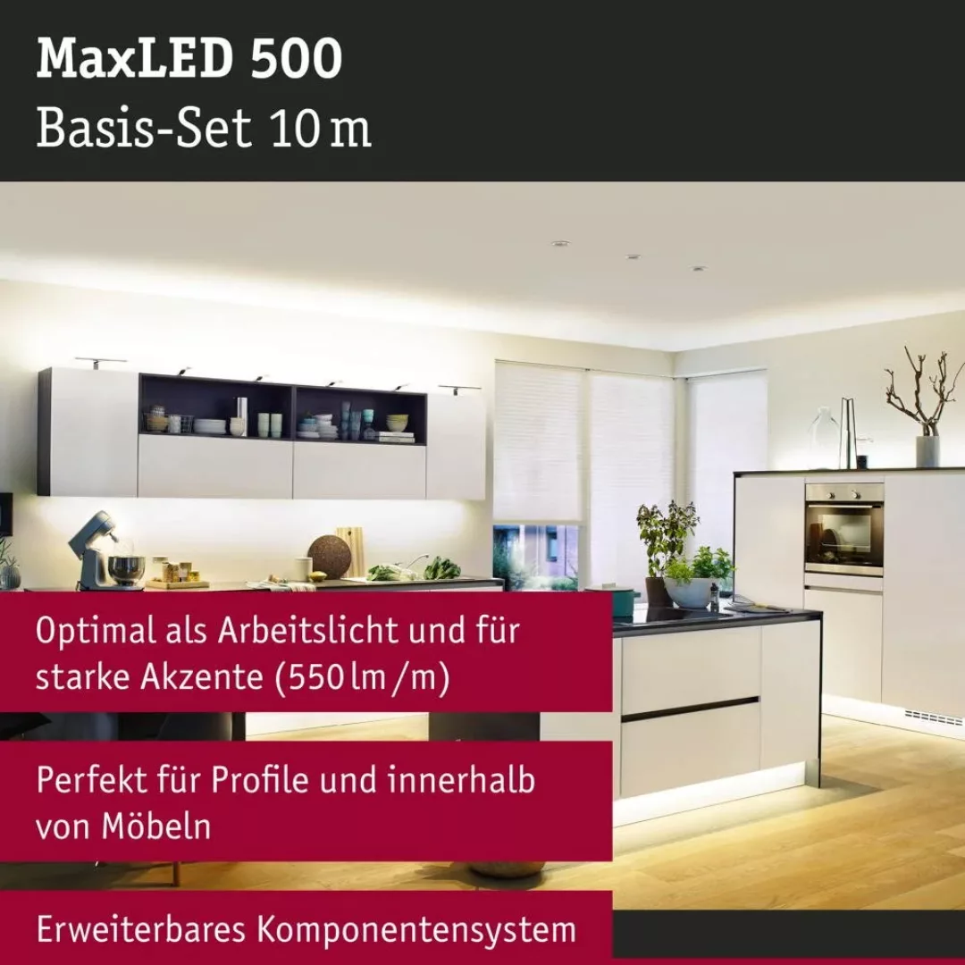 Paulmann MaxLED 500 Basisset IP20 warmweiß 10m günstig online kaufen