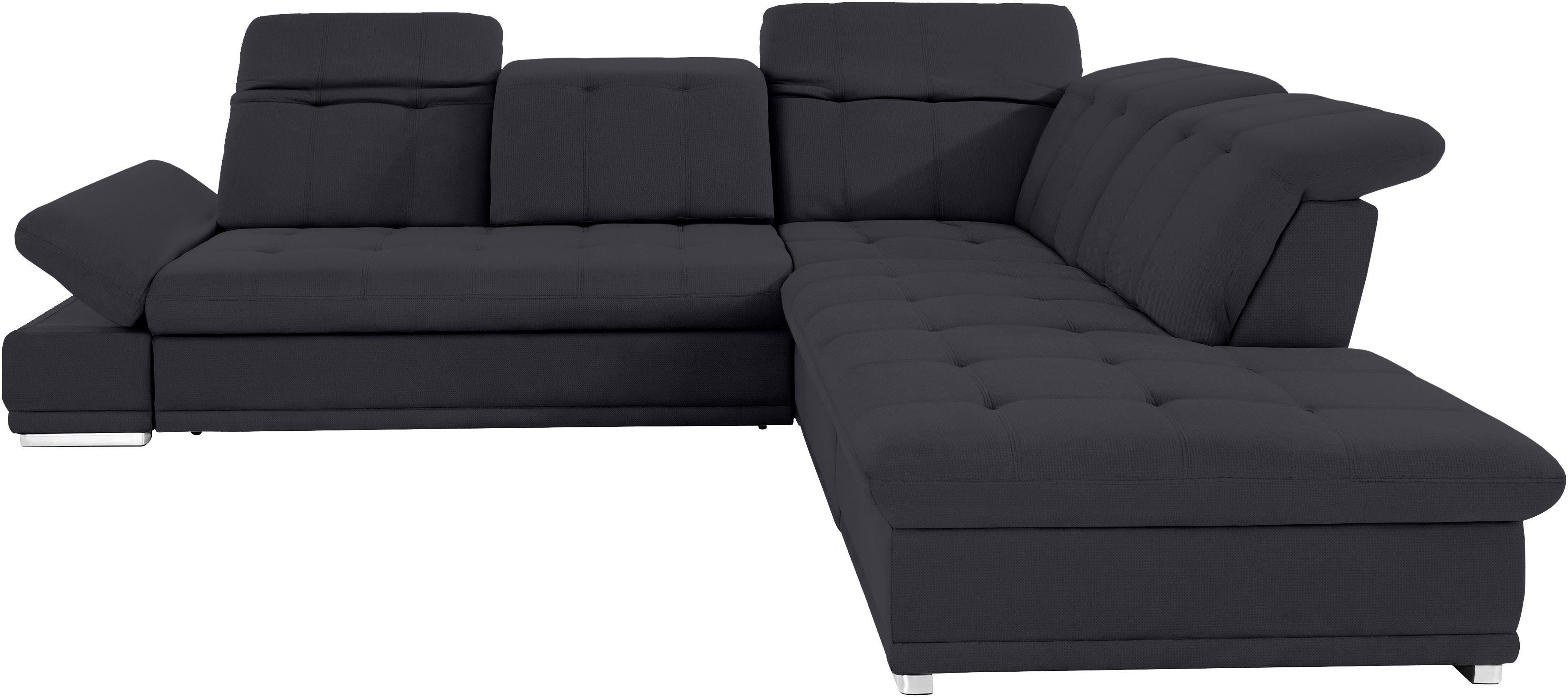 COTTA Ecksofa "Holiday L-Form mit Sitztiefen-, Armteil- und Kopfteilverstel günstig online kaufen