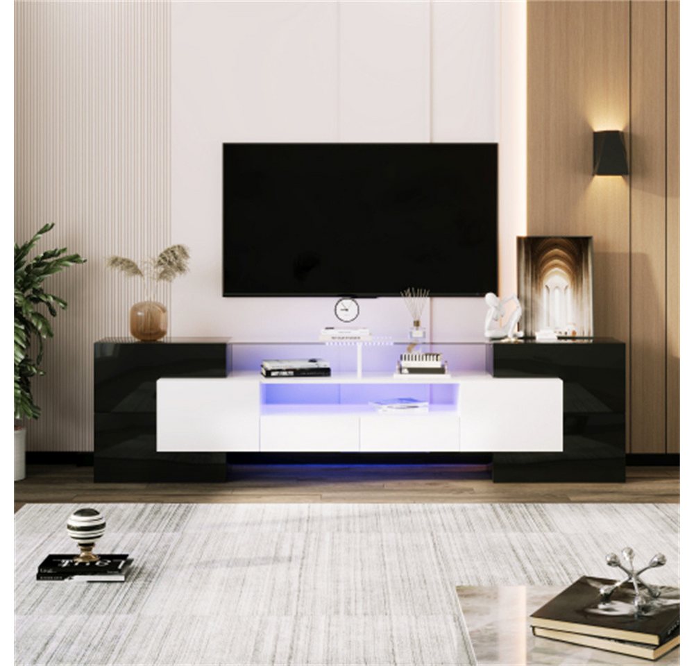 Mia&Coco TV-Schrank TV-Schrank, Modernes TV-Lowboard 200 cm, LED-Beleuchtun günstig online kaufen