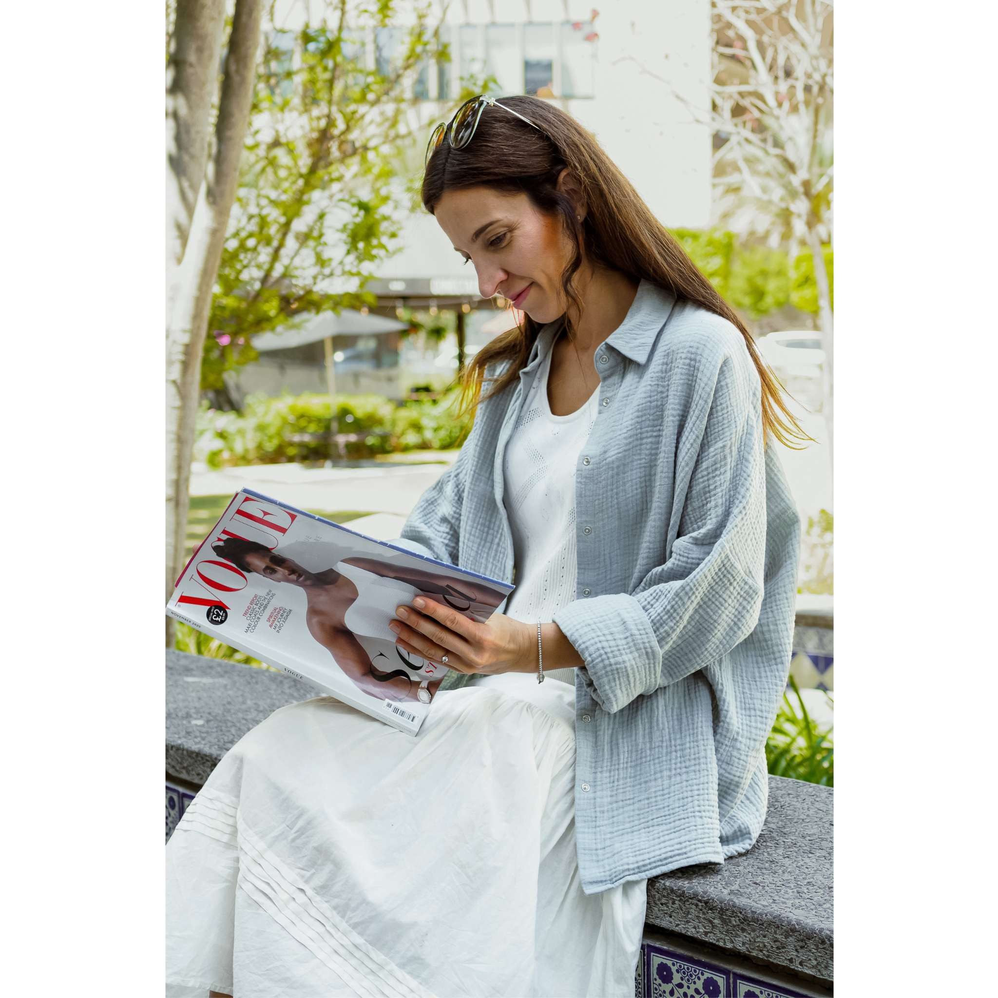hutch&putch Langarmbluse Musselin Oversize Bluse - günstig online kaufen