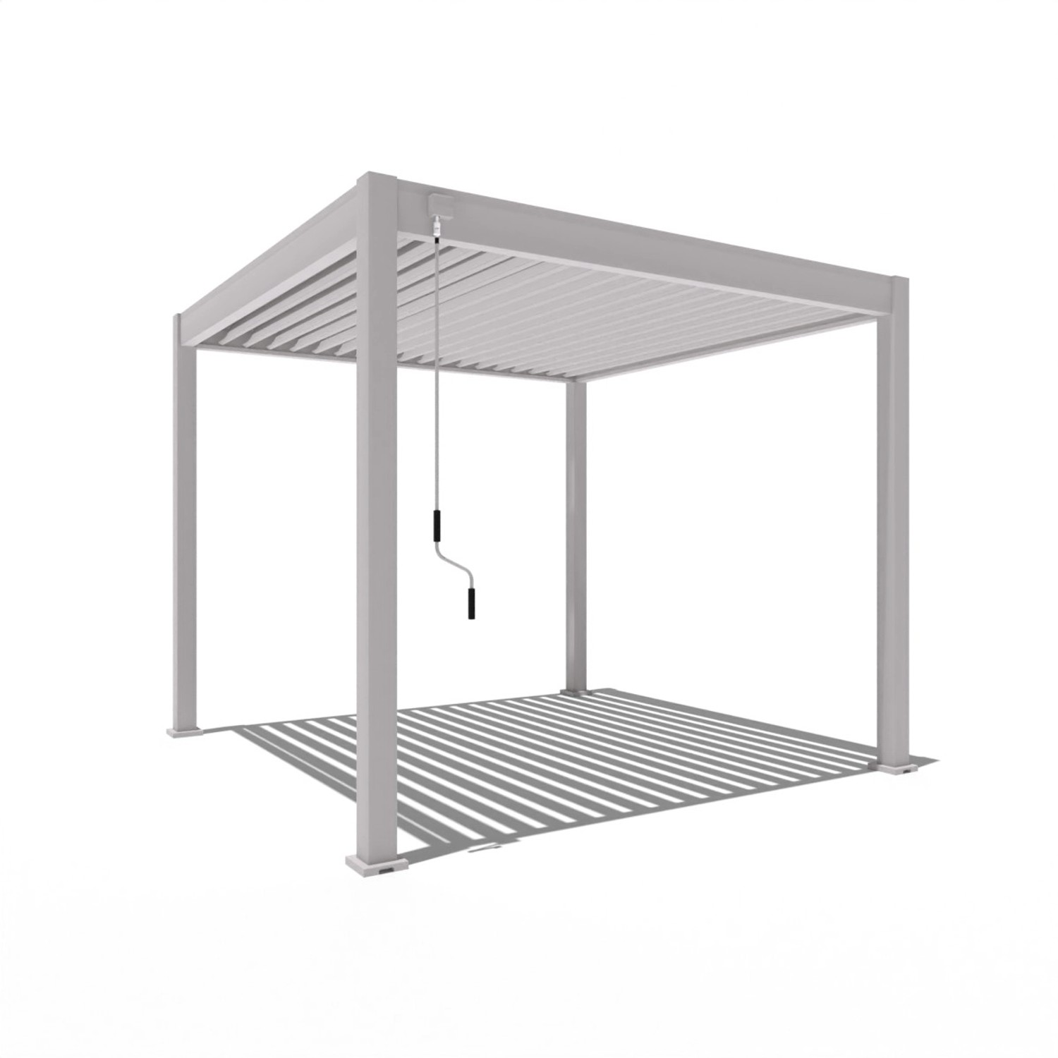 Weide Classic Alu-Stahl Pavillon 3 x 3 M Ivory Sand Pergola Freistehend günstig online kaufen