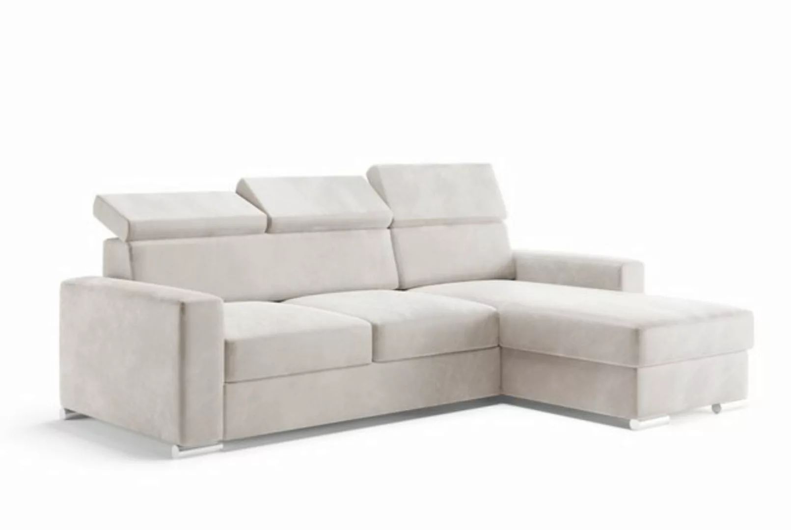 Labett Ecksofa mit Schlaffunktion & Bettkasten Rechts/Links FURLA L-Form günstig online kaufen