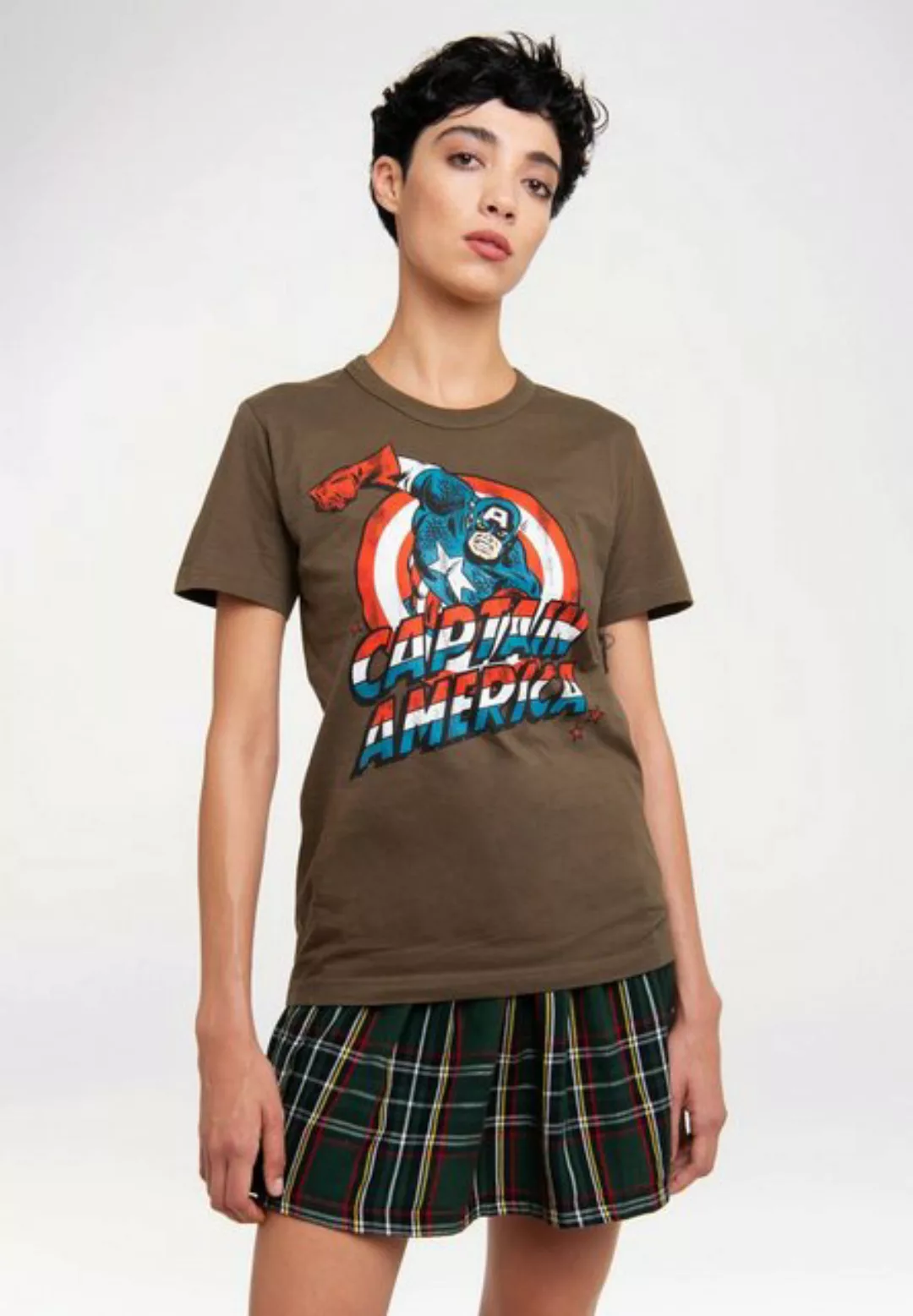 LOGOSHIRT T-Shirt Marvel – Captain America mit trendigem Superhelden-Print günstig online kaufen