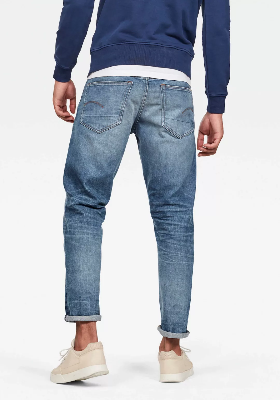 G-Star Herren Jeans 3301 Tapered Fit - Blau - Vintage Azure günstig online kaufen