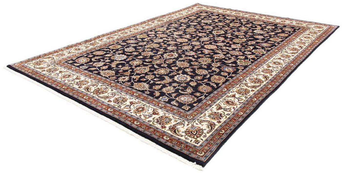 morgenland Wollteppich »Kaschmar Blumenmuster Blu scuro 348 x 253 cm«, rech günstig online kaufen