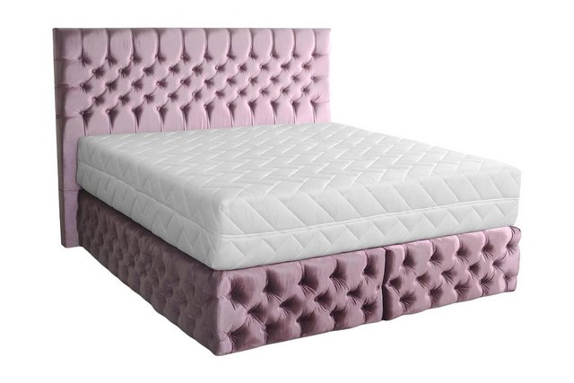 Xlmoebel Bett Doppelbett Schlafzimmer-Set in Rosa mit Holzmöbeln, elegantes günstig online kaufen