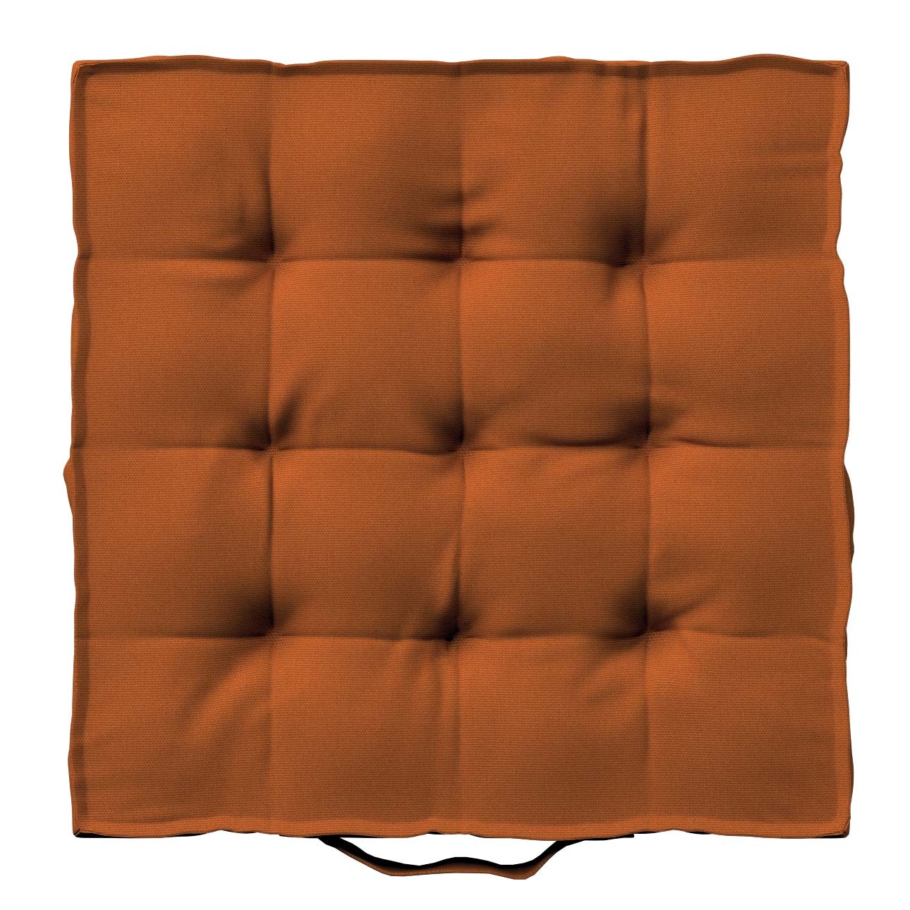Sitzkissen Jacob mit Handgriff, Karamell, 50 x 50 x 10 cm, Cotton Panama (7 günstig online kaufen
