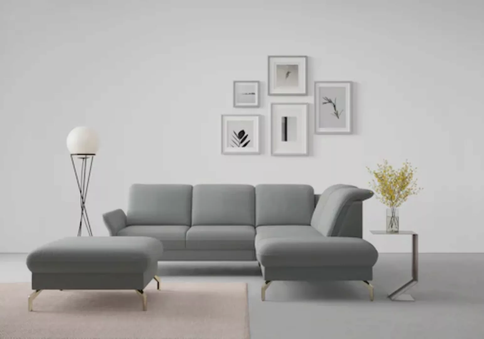 sit&more Ecksofa »Fashion L-Form«, wahlweise mit Kopfteilverstellung, Vorzi günstig online kaufen