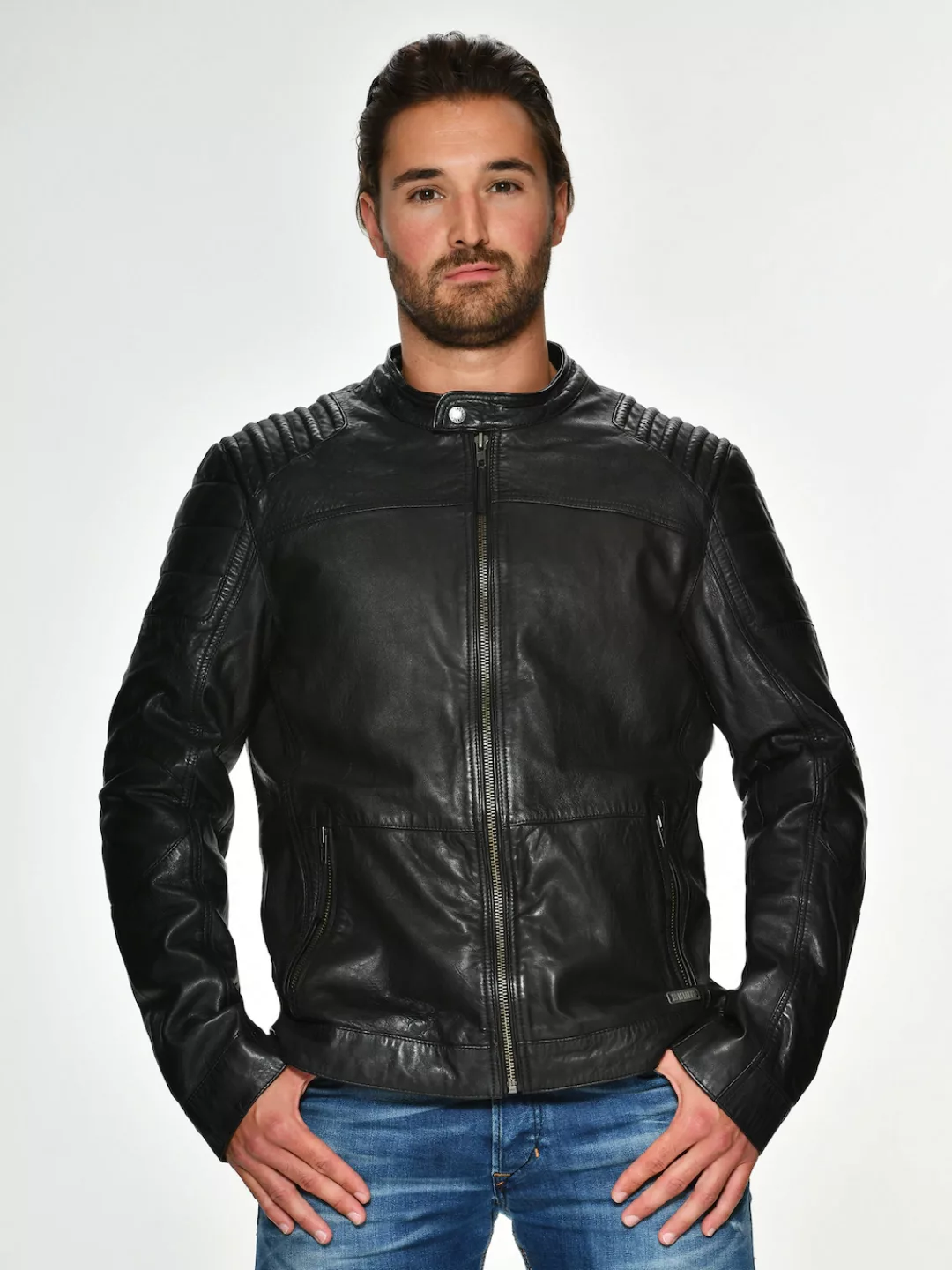 MUSTANG Lederjacke "Wellington" günstig online kaufen