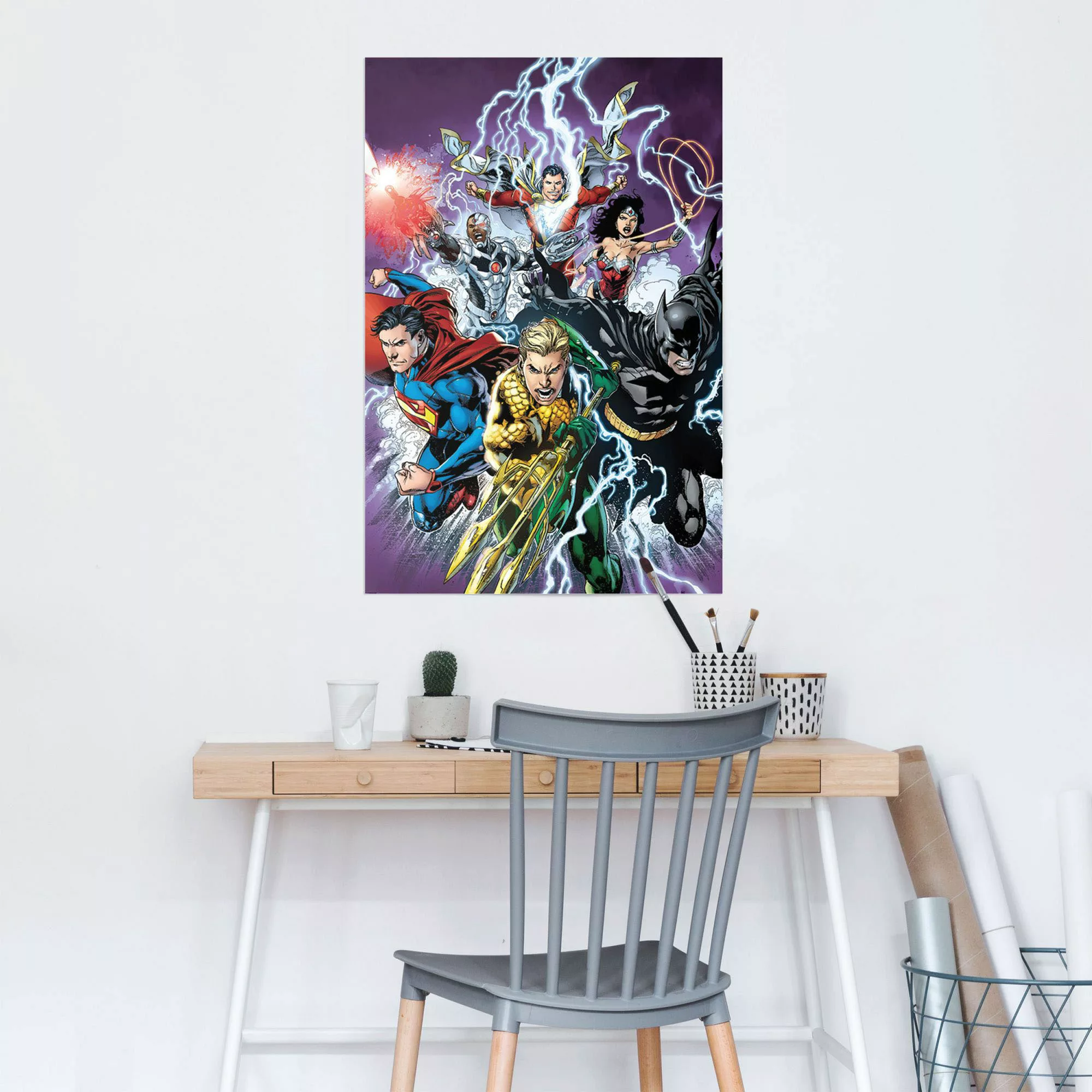 Reinders Poster "Justice League Treffer", (1 St.) günstig online kaufen