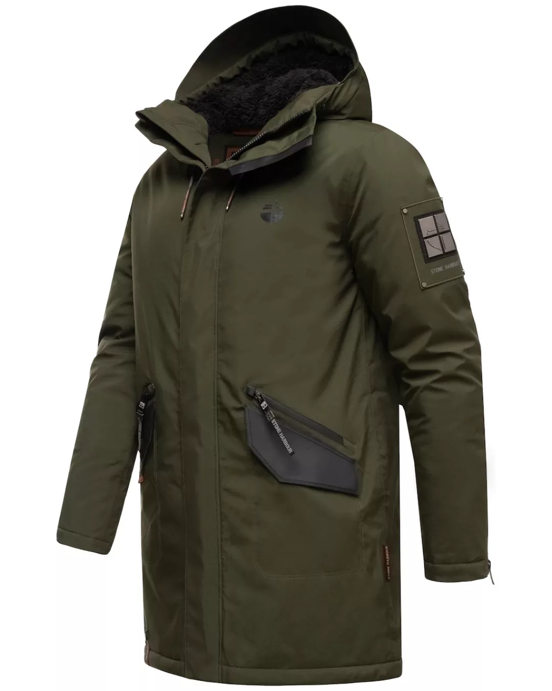 Stone Harbour Wintermantel "Ragaan", modischer Herren Winterparka mit Teddy günstig online kaufen