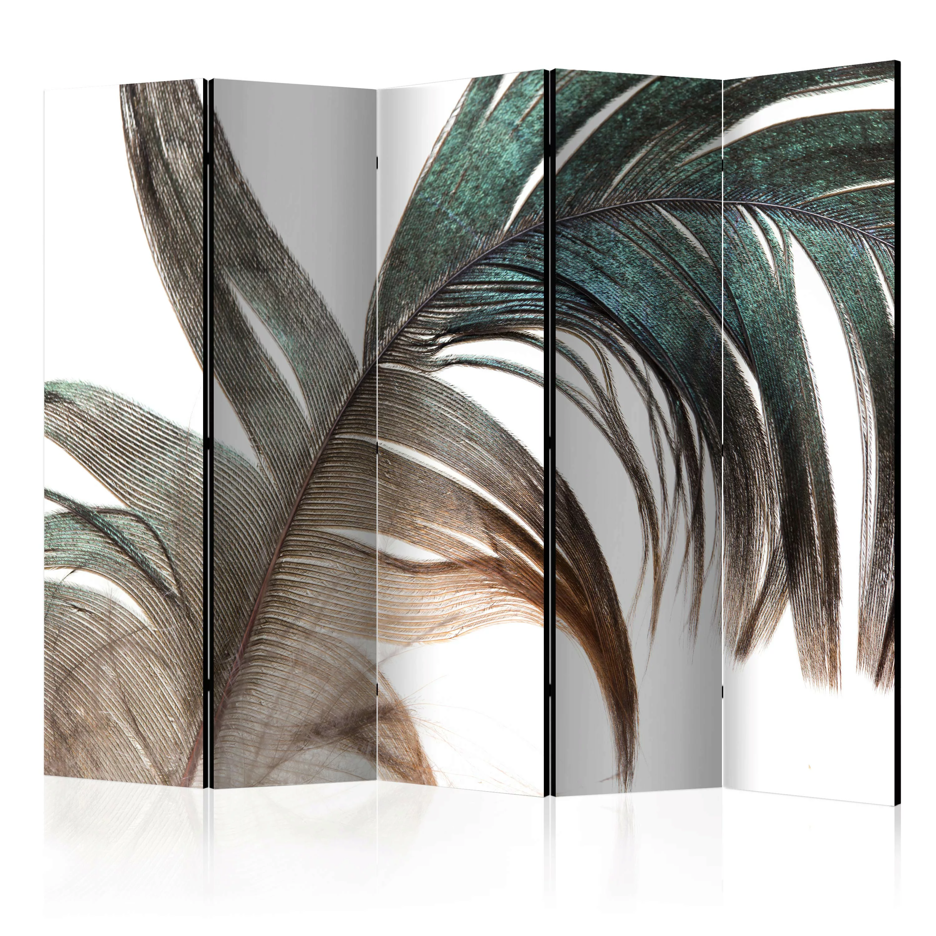 5-teiliges Paravent - Beautiful Feather Ii [room Dividers] günstig online kaufen
